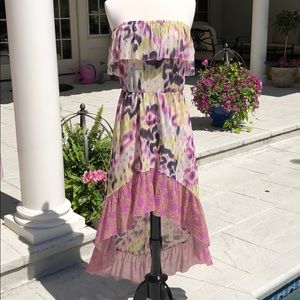 Anthropologie Lilka gauzy hi-low maxi dress Small